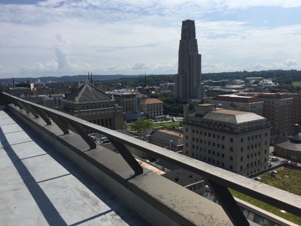 View Of Cathedral Of Learning From The LRDC Patio.