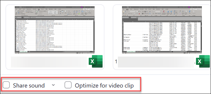 Screenshot of Zoom interface showing how to share computer sounds and optimize video clips.