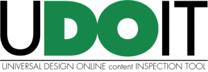 Logo for UDOIT content inspection tool