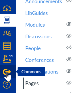 Screenshot of Commons icon