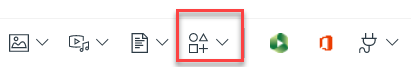 Icon maker button in the toolbar