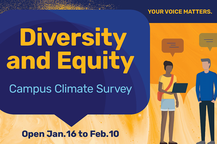 Campus Climate Survey slide for Jan. 16-Feb. 10, 2023